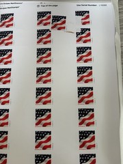 NetStamps Printable Postage Labels 10 Sheets 240 Stamps Stars Stripes *read dis*