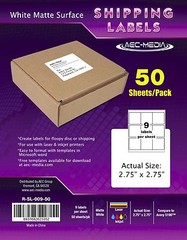 White Matte Surface Shipping Labels, Name / Address Labels