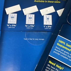 2 Avery 18167 Return Address Label Laser/Inkjet 1/2-Inch X 1 3/4 1600 Labels