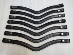 CUSTOMIZED Set of 15 Leather Snap Browband–Empty Channel 8mm, Cob & Full Size.