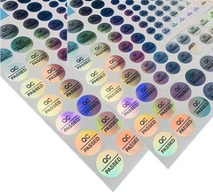 2000 Pcs 0.39 Inch QC Passed Stickers for Warehouse Inventory Quality Control
