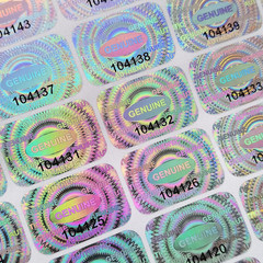 300 Pcs Tamper Proof Hologram Stickers Silver High Security Tamper Evident Warra