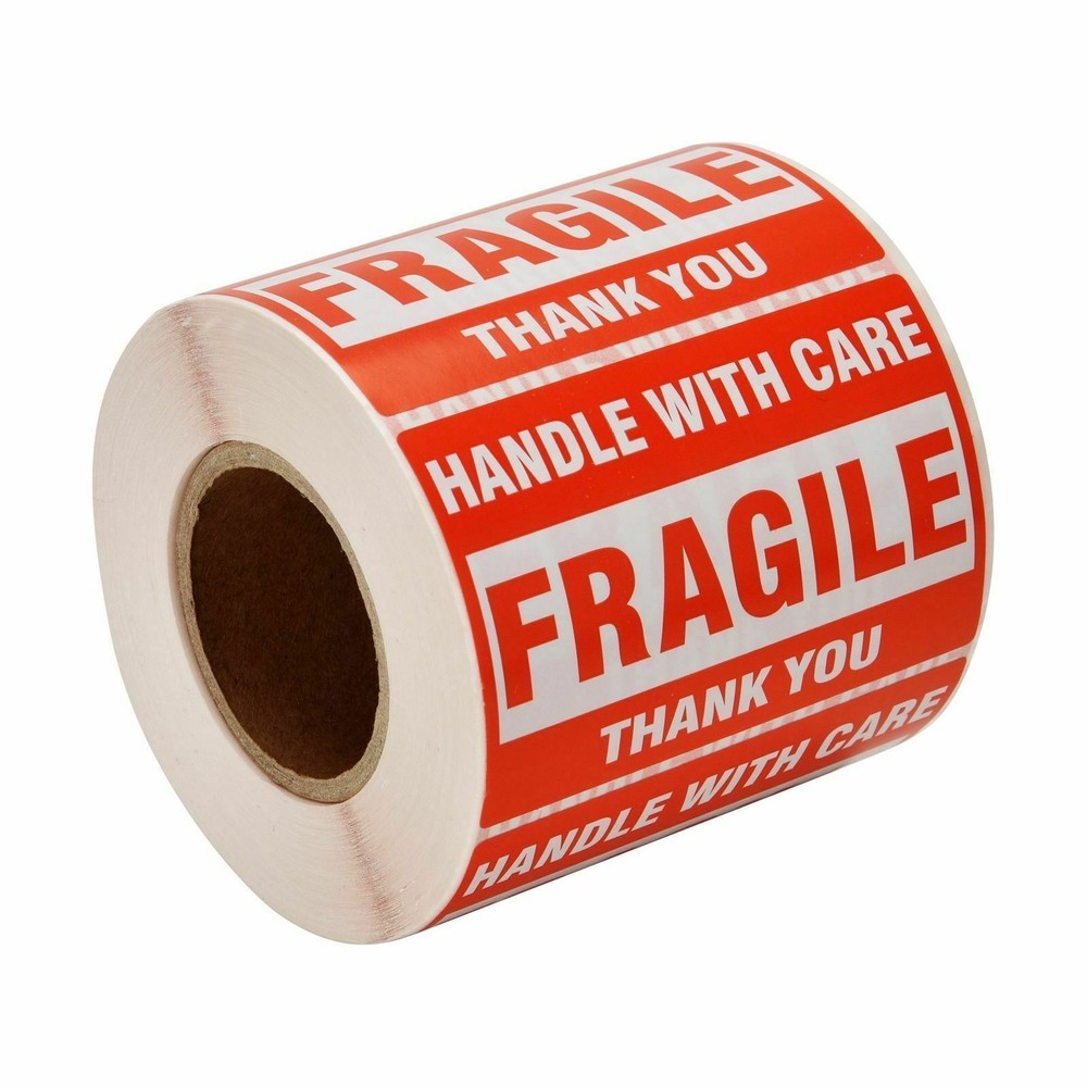 1-10 Rolls 2×3 Mailing Fragile Labels FRAGILE HANDLE WITH CARE Stickers 500/Roll