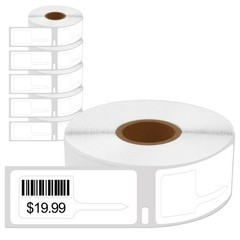 6Rolls 400 Price Tag Jewelry Labels Rat Tail 30373 for Dymo LabelWriter 320