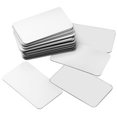 Tenceur 50 Pcs 3 x 5 Inch Dry Erase Magnetic Labels Dry Erase Magnets Reusabl…