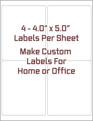 200 Stamps.com 4650 SDC Compatible Shipping Labels – 4 Per Sheet. 50 Sheets!