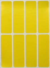 Versatile 3×1 Inch Yellow Write-On Labels for Home, Office, and School Projects