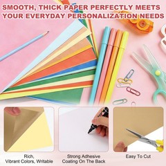 Printable Sticker Paper 50 Sheets 8″x12″ A4 Self Adhesive Dark Brown