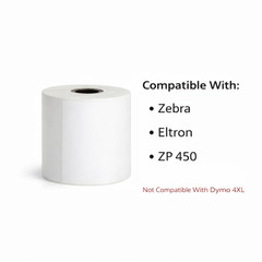 4×6 Thermal Shipping Labels 1000 Count | 4 Rolls | Zebra ZP450 Compatible