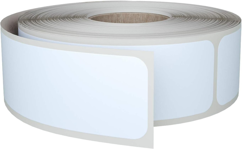 1X3 Inch (7.5Cm X 2.5Cm) Adhesive Labels Rectangle Sticker Rolls Pack 250 White