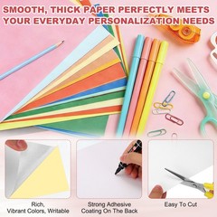 Printable Sticker Paper 25 Sheets 6″x8″ A5 Self Adhesive Matte White