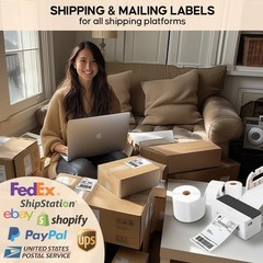 450 Count 4×6 Shipping Labels for USPS, UPS, FedEx – Compatible with Zebra