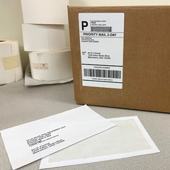 1000 Laser /Ink Jet Labels for use with FedEx, UPS, PayPal Tear Off Receipt 5127
