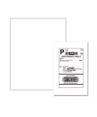 1000 Full Sheet Shipping Labels 8.5×11 Self Adhesive Blank for Laser/Inkjet Case