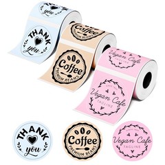 Phomemo Round Labels for M110/M220/M250/M120, 2 Inch (50mm) 3 Rolls with 3 Co…