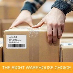 4000 Labels/500 Sheets Self Adhesive Name Tag Stickers, 8 Labels per Sheet, A…