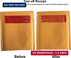 50pcs 35x120mm Red 100% Total Transfer Tamper Proof Security Void Stickers | Ins