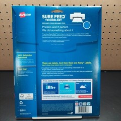 Avery Shipping Labels with TrueBlock Technology Laser 2 x 4 White 250/Pack 5263