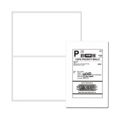 300 Premium Mailing Shipping Labels Sticker 8.5 x 5.5 Half Sheet Self Adhesive