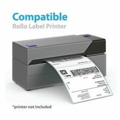 1000 4″x6″ Fanfold Direct Thermal Shipping Labels for Zebra & Rollo Printers