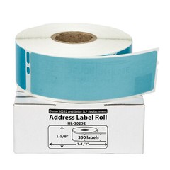 DYMO LW 30252 BLUE Address Labels for LabelWriter – 1 Roll of 350 – FAST SHIP