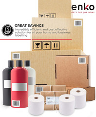 enKo (3 Rolls, 1,350 Labels) 4 x 6 Direct Thermal Address & Shipping Labels Comp