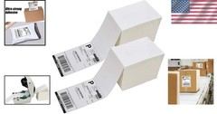2000 Fanfold 4×6 Thermal Shipping Labels, White