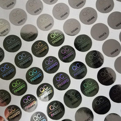1100Pcs 0.39 Inch QC Passed Tamper Proof Stickers Silver High Security Tamper Ev