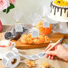 Cottage Food Law Labels – 500 Count Allergen Warning Stickers for Home Bakery