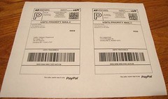 1000 Rounded Corner Shipping label sheets, 2 labels per, 2000 Total Labels