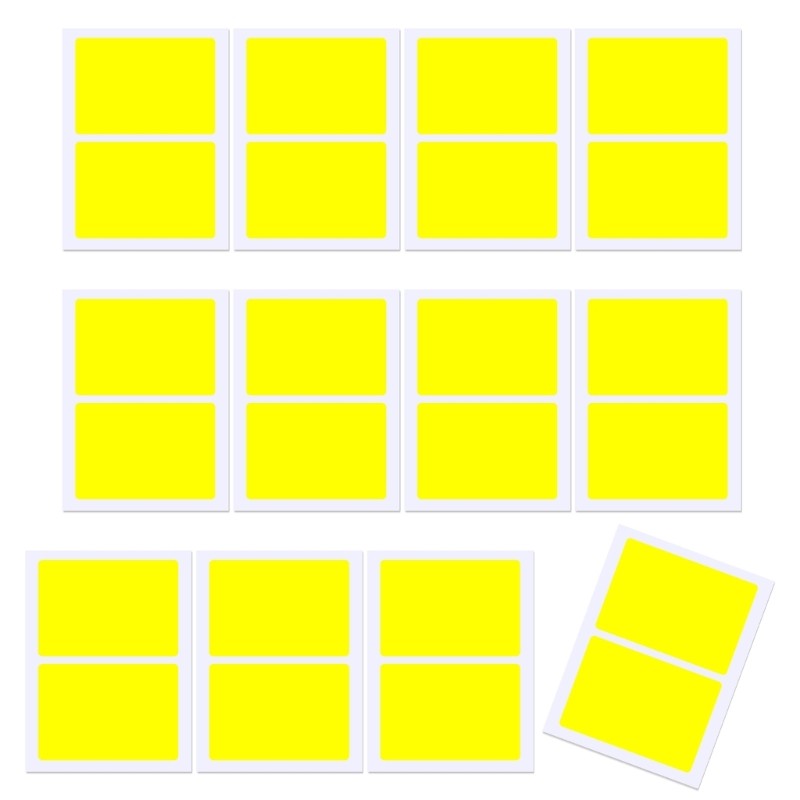 12 Sheets/Pack Color Coding Labels Rectangular Moving Labels Moving Sticker