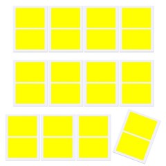 12 Sheets/Pack Color Coding Labels Rectangular Moving Labels Moving Sticker