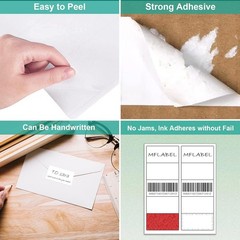 2×4 Shipping Address Labels – 500 Count, 50 Sheets for Printer