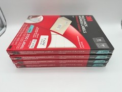 3M Multi-Pack Address White Laser Labels 3100-MP BRAND NEW SEALED Lot of 4 Packs