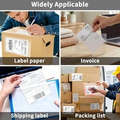 7.5″ x 5.5″ Clear Adhesive Top Loading Packing List/Shipping Label Envelopes …