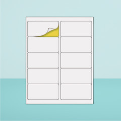 (2″ x 4″) 30 Sheets Printable White Sticker Labels Matte 10 per Page
