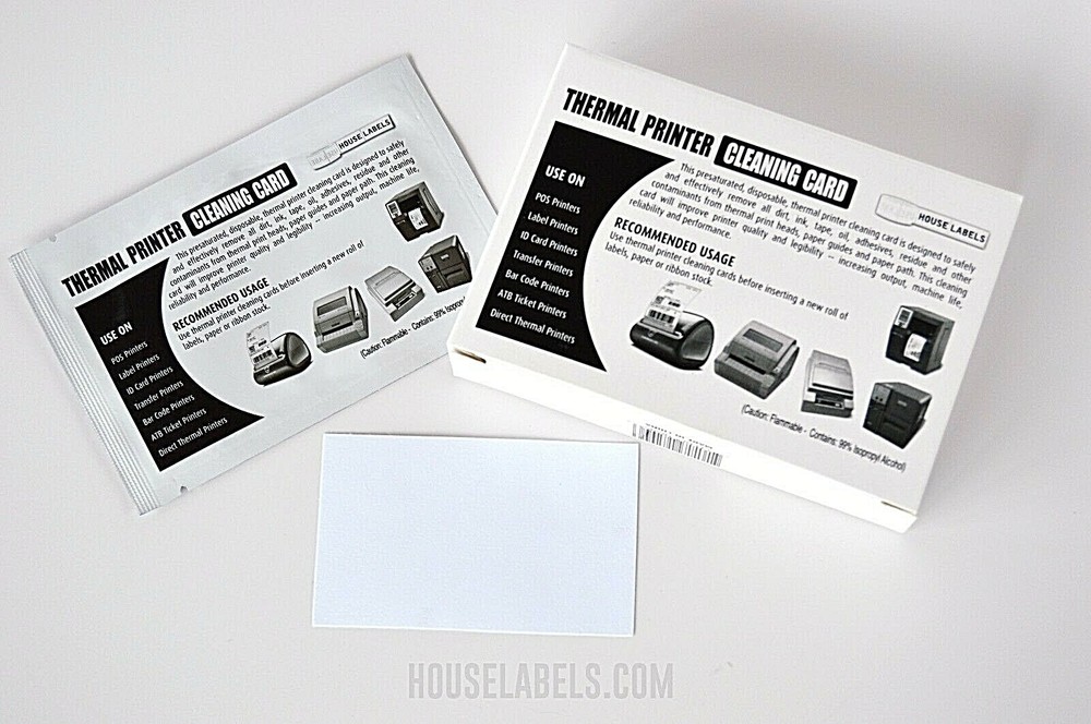 Non-OEM BROTHER Compatible CLEANING CARDS – 2.1″ x 3.5″ – Great For 1202 – (25)