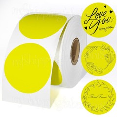 2″ Round Direct Thermal Labels Self-Adhesive Sticker Zebra, Rollo & Munbyn Compt