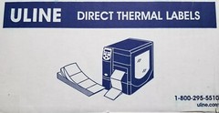 Fanfolded Industrial Direct Thermal Labels-4*6″ Uline S-8376 New Nib