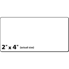 Shipping Labels 2 x 4 Inch White Paper Laser Inkjet Printer TrueBlock Adhesive