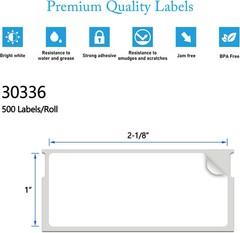 20Rolls Compatible DYMO 30336 Address Label 1″ x 2-1/8″ 500Labels/R LW 4XL 450
