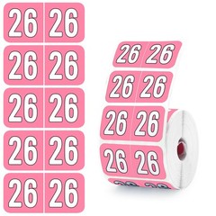 2026 Year Stickers, Waterproof File Folder Labels, Self-Adhesive Rectangle Tabs