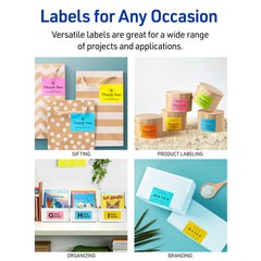 Bright Color Labels 2×2.6 Inch