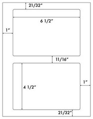 Shipping Mailing Labels 200 sheets 1200PL use with Stamps program 6.5″ x 4.5″