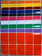 100 Rectangular Moving Tags Labels Sticker 10 different Colors 2″H x 3″W