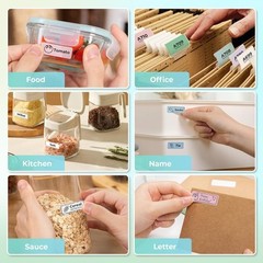 NELKO P21 Label Maker Tape 14x40mm 3 Rolls Thermal Labeling 180 Labels