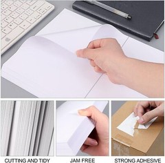 50-2000 Premium 8.5×5.5 Half Sheet Shipping Labels Self Adhesive 2 Per Sheet UPS