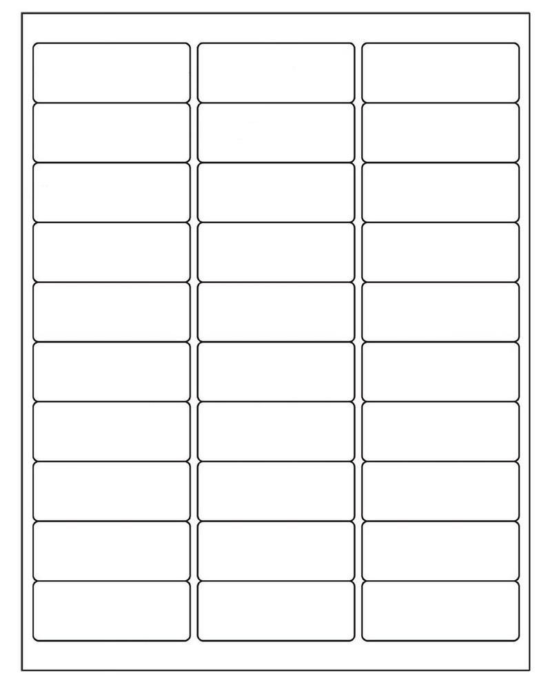 30-up Labels 3000 Stickers 100 Sheets 2.625 x 1 FBA Address Labels White Mail…