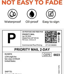 Thermal Direct Shipping Label – Commercial Grade | 4×6 Thermal Labels, No BPA