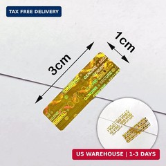 380pcs Hologram Tamper Proof Stickers Security Labels Genuine Warranty Void Seal